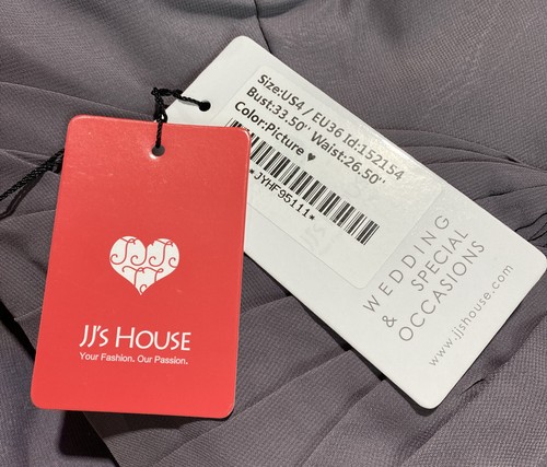 JJs House 2-Piece Gray Dress Cardigan Wedding & Special Occasions Size 4 NWT