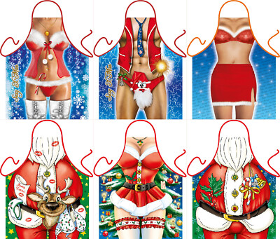 Divertidos Delantal de Parrilla Weihnachtsschürze Cocina Weihnachts-Geschenk