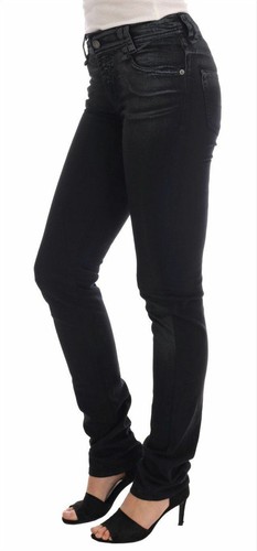 Pre-owned John Galliano Women Gray Wash Jeans Pants Cotton Slim Regular Casual Trousers
