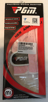 PGM Kids Youth Junior Boys Girls Golf Gloves Microfiber Synthetic - Pink -Size M