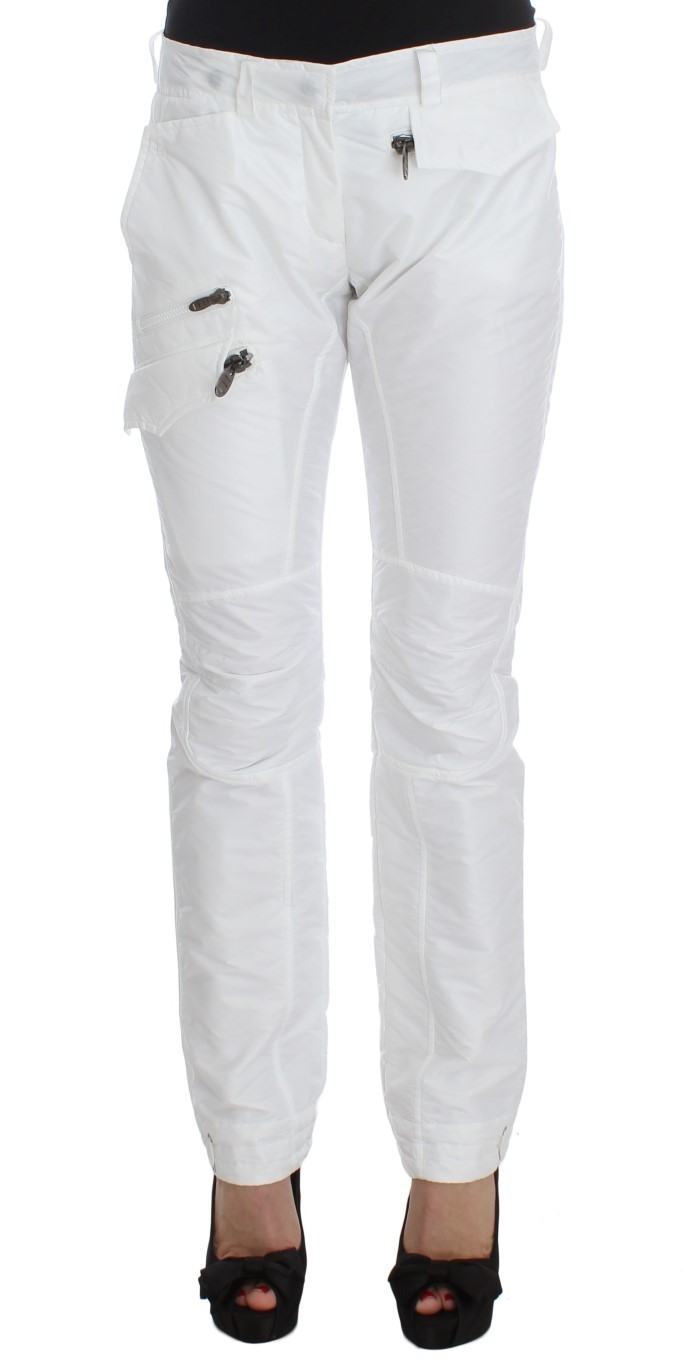 

ERMANNO SCERVINO Брюки Slim Fit Cargo белого цвета с подкладкой из нейлона s. IT42/US8/ Рекомендуемая розничная цена 580 долларов США, Белый