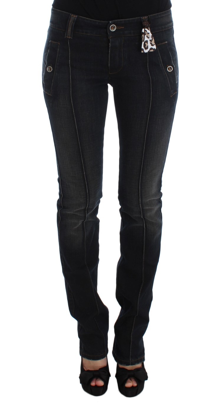 

Брюки ERMANNO SCERVINO Джинсы синего цвета из хлопка Slim Fit . IT40/US6/ Рекомендуемая розничная цена 560 долларов США, Синий