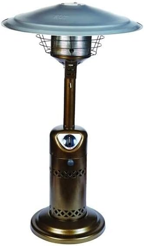 10,000 BTU Bronze Tabletop Propane Steel Patio Heater
