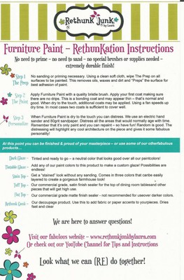 Rethunk Junk by Laura Furniture & Cabinet Paint