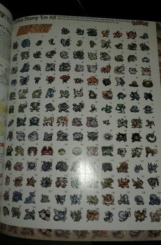 Pokemon Official Nintendo Player's Guide COMPLETE WITH ALL 150 STICKERS INTACT