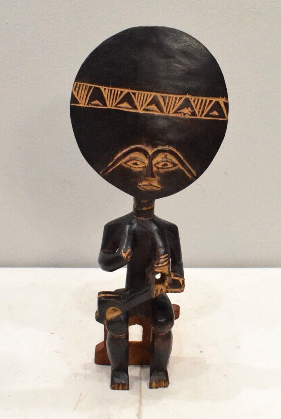 African Ashanti Figure Ghana Large Akua'bua Mother Child