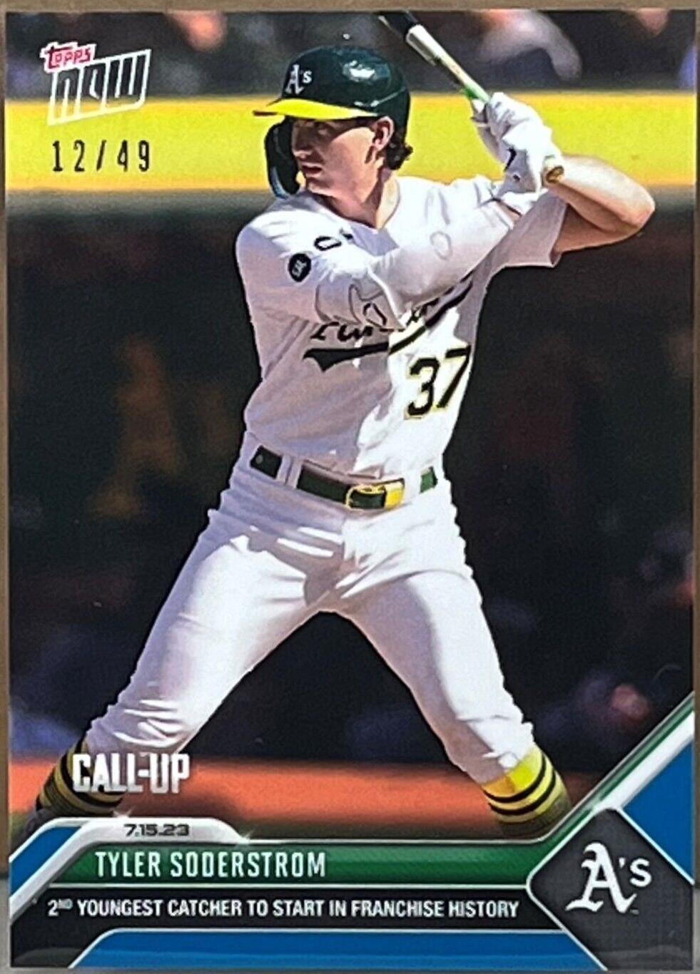 2023 Topps Now - Call-Up Tyler Soderstrom #574 Blue /49 (RC) for sale ...