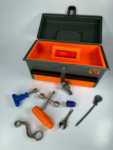 Vintage Orange Playskool Cool Tools 1990's Children's Tool
