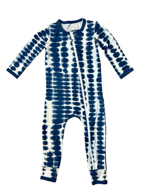 Kyte Baby Bamboo Longall Steel Riptide Blue Romper Sz 2T Toddler NWT