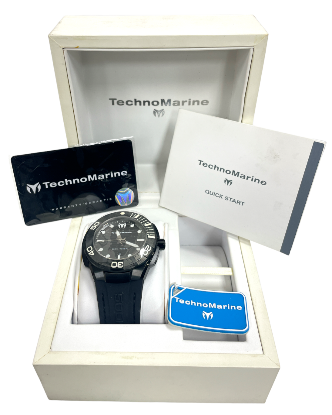 Pre-owned Technomarine Cruise Black Dial Tm-513003 Brand As Seen In Pictures