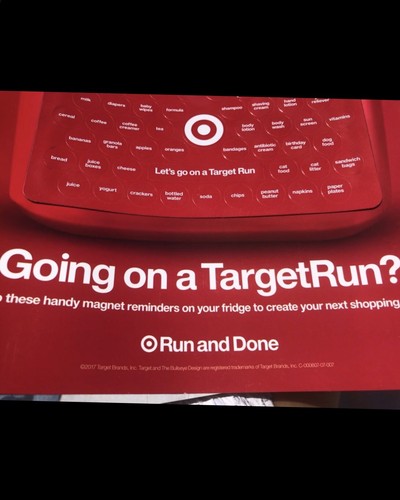 Going On A Target Run Magnets For Shopping LIST