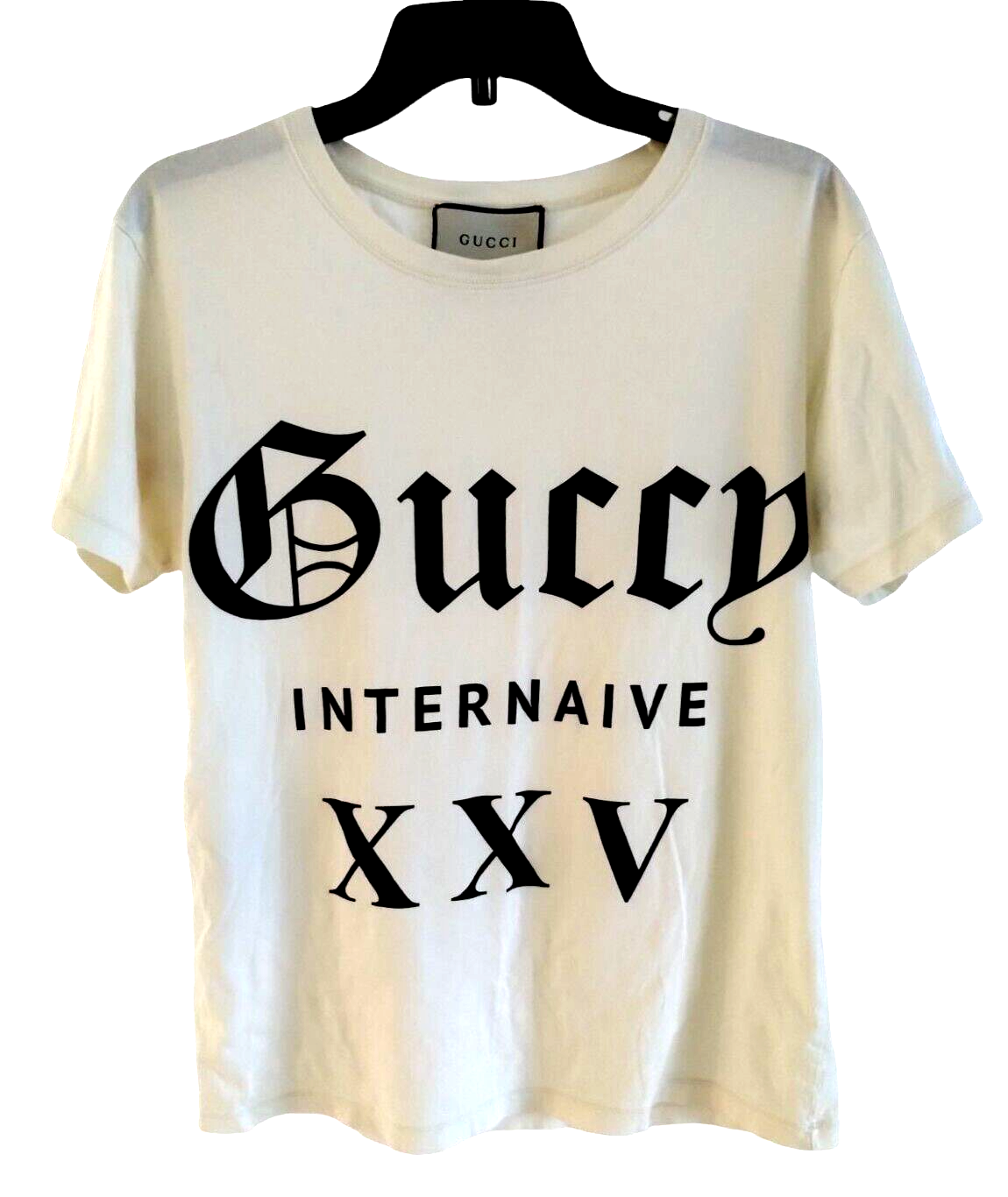 未使用級 現行 グッチ GUCCY INTERNAIVE Tシャツ アイボリー