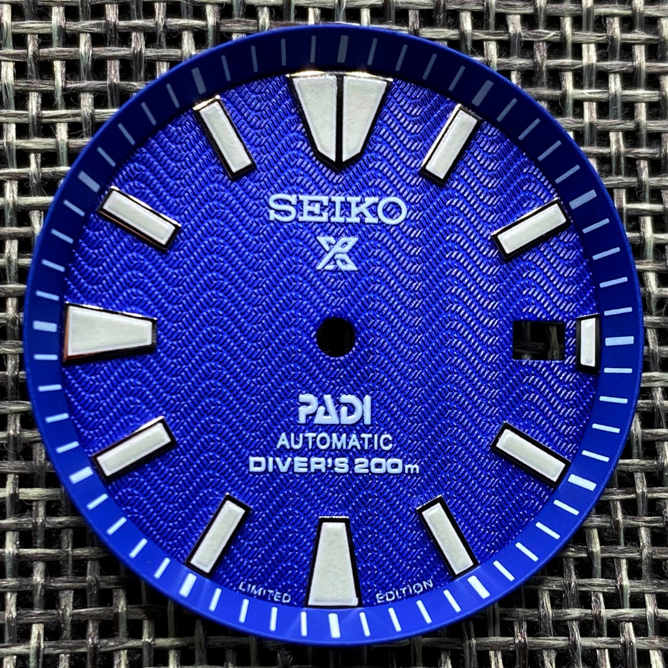 New SAMURAI PADI PROSPEX WAVE BLUE DIAL DIVER FOR SEIKO NH35