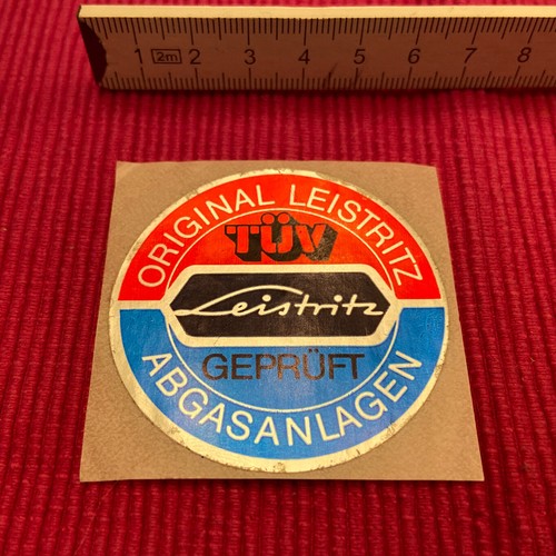Aufkleber Original Leistritz Abgasanlagen - LEISTRITZ TÜV GEPRÜFT