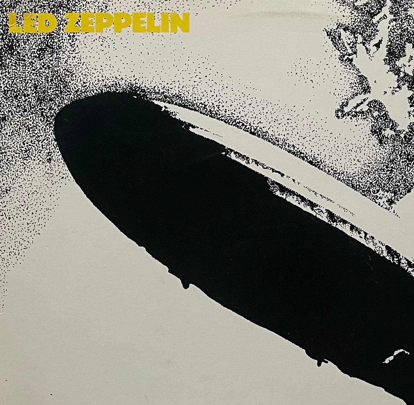 Vtg LED ZEPPELIN 1st Album S&frasl;T Yellow Cover RARE 1984 PRESSING Lp