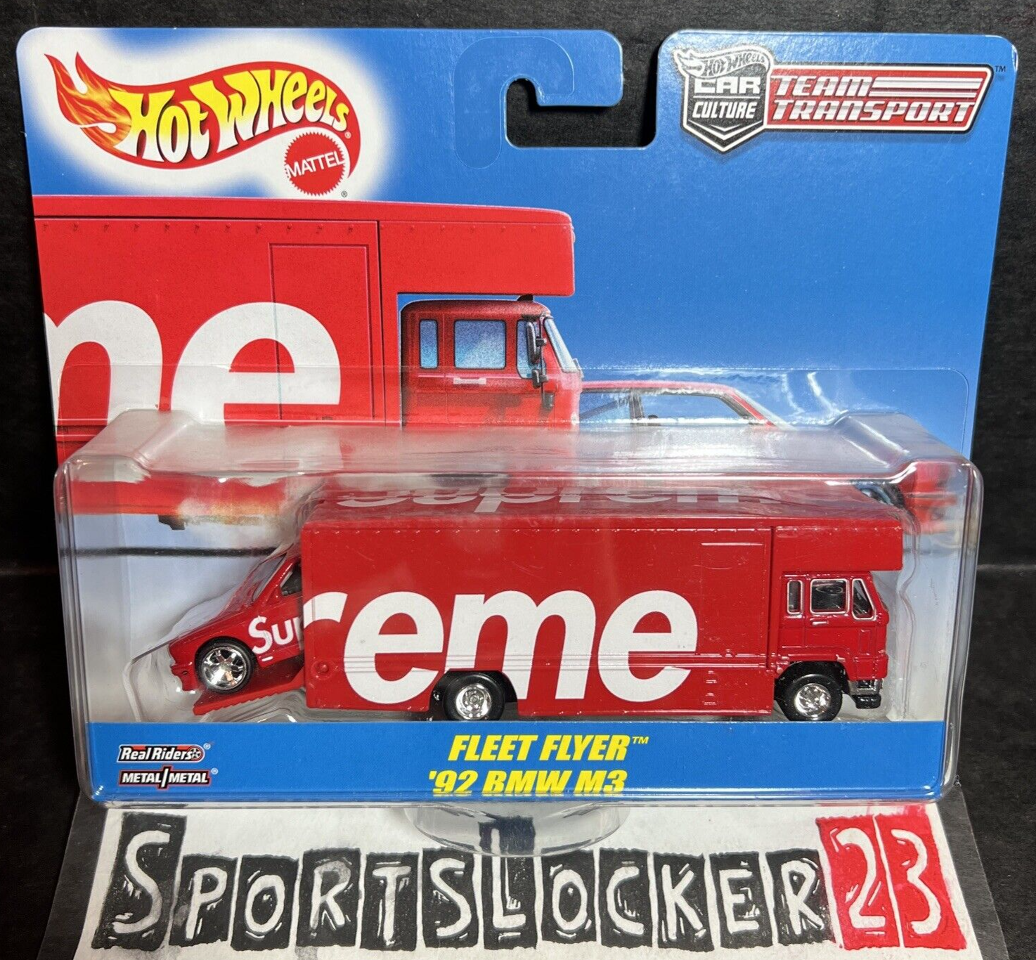 X Supreme Fleet Flyer + 1992 Bmw M3 Red Ss19 Factory Sealed - In Hand