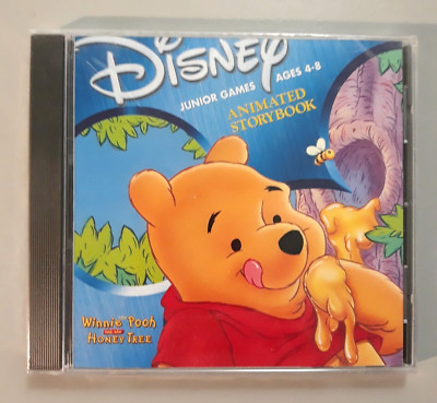 Disney Junior Games Pooh Animated Storybook Ages 4-8 PC Game CD-ROM NEW Sealed