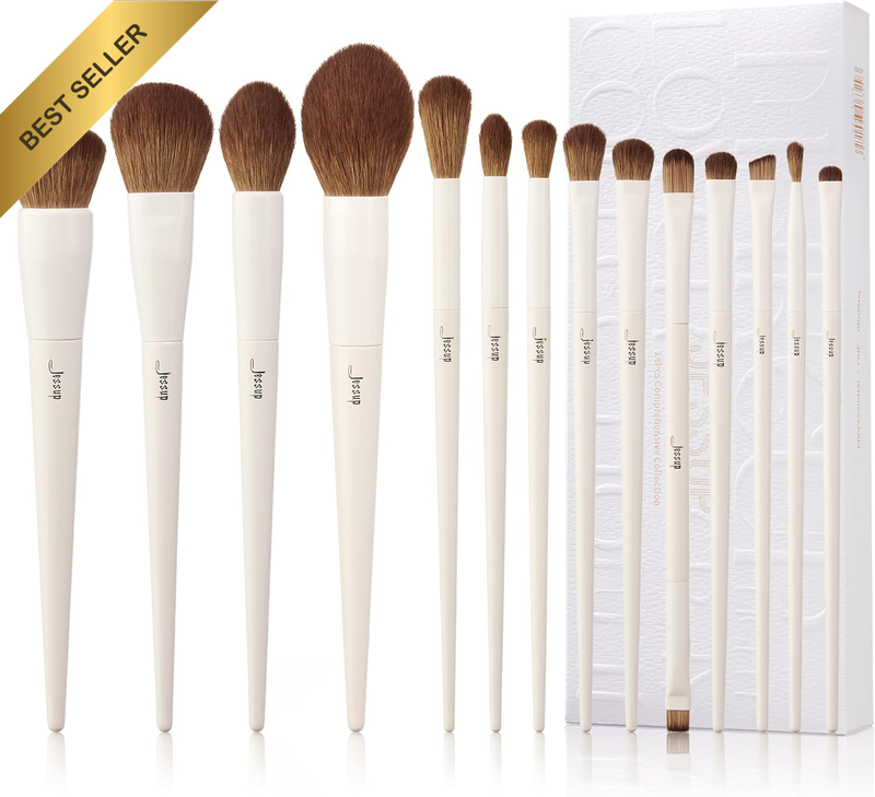 Makeup Brushes 14Pcs Makeup Brush Set Premium Synthetic Powder Foundation Contou