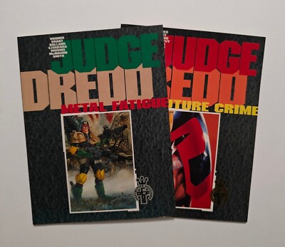 Judge Dredd: FUTURE CRIME & METAL FATIGUE VINTAGE SC SET / LOT of 2 PSI TPB NM
