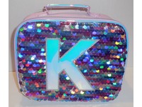 pastel unicorn flip sequin initial backpack