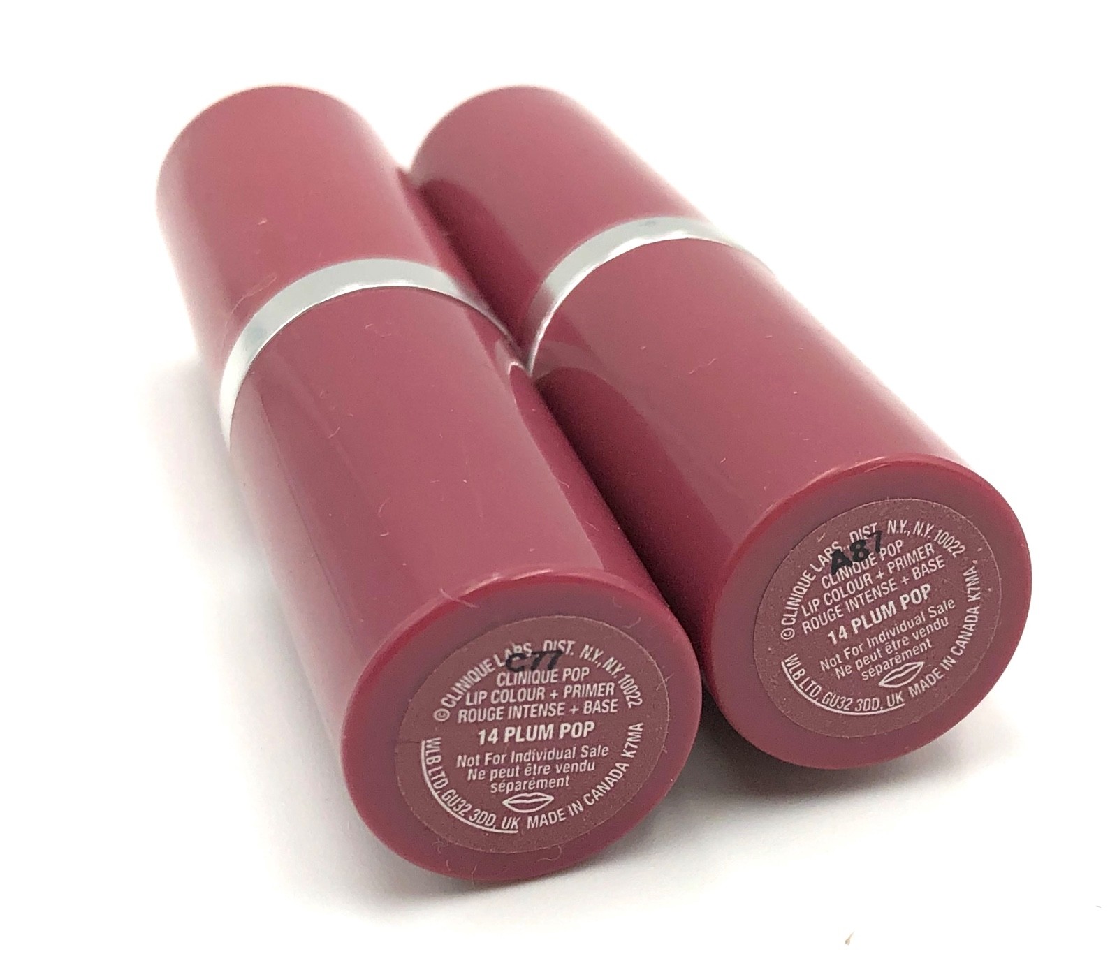 New! Clinique Pop Lip Color + Primer Lipstick   Full Size ~  14 Plum POP