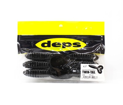 Deps Soft Lure Death Adder Grab Twin Tail 4.5 Inch 6 per pack 06 (0063)