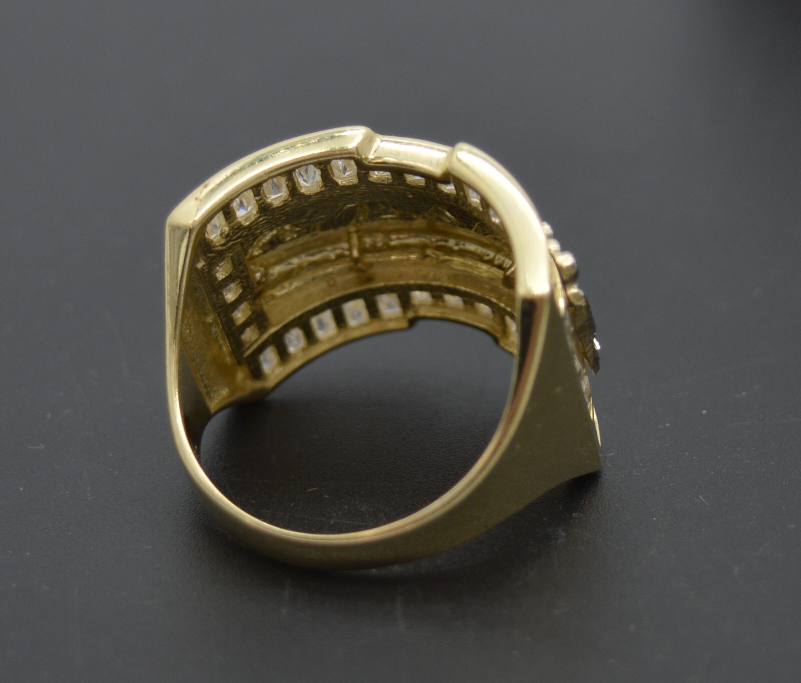 Pre-owned Pinky Real Solid 10k Yellow Gold Men's Beautiful Last Supper Ring All Sizes