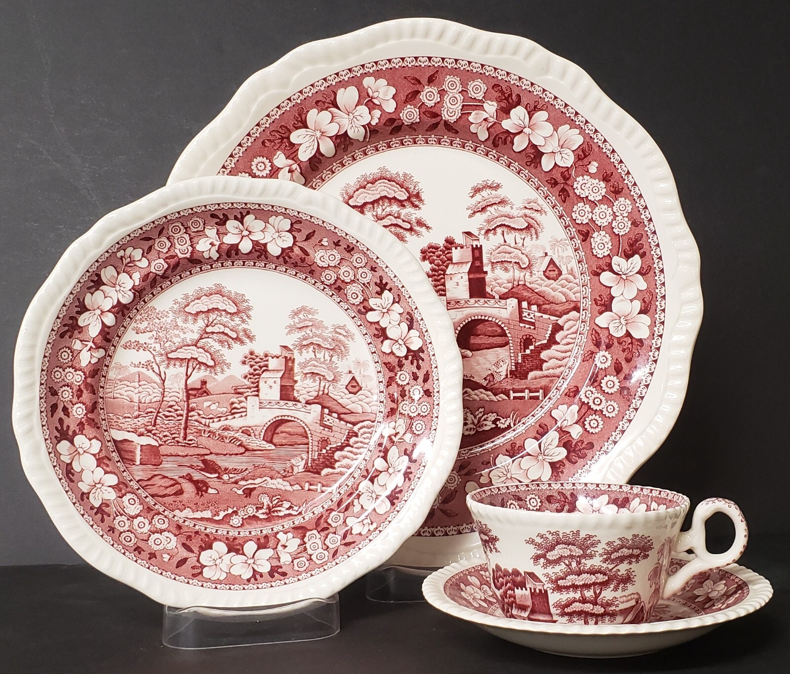Spode Tower Pink 4 Piece Place Setting(s) | eBay
