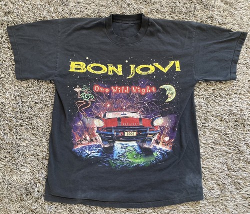 Vintage Bon Jovi One Wild Night Tour Band Concert 2001 T Vintage Bon Jovi One Wild Night Tour Band Concert 2001 T