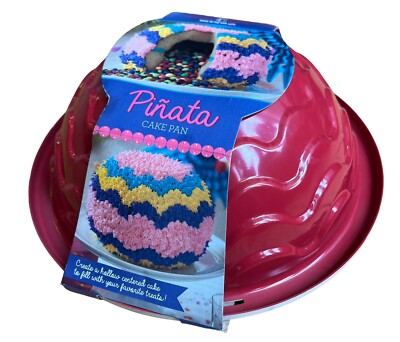 Nordic Ware Red  Pinata Surprise Cake Pan Made in the USA  BRAND NEW