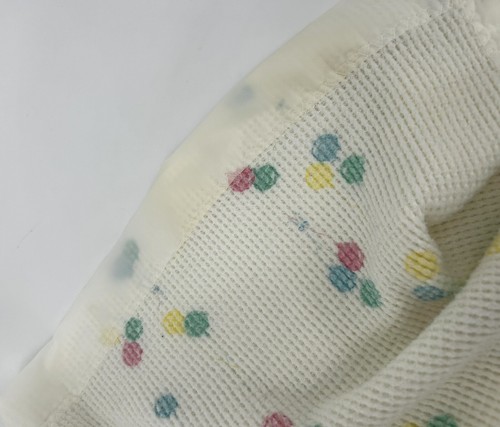 Baby Morgan Baby Blanket Vintage Balloons White Thermal Waffle Weave Satin Trim