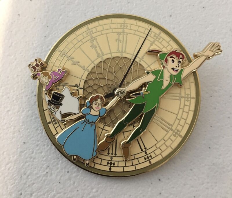 Disney Peter Pan Wendy John Michael Clock Fantasy Tales Pin LE 50