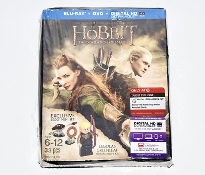 The Hobbit Desolation Of Smaug Target Exclusive w/33 piece mini Lego-BLURAY +DVD