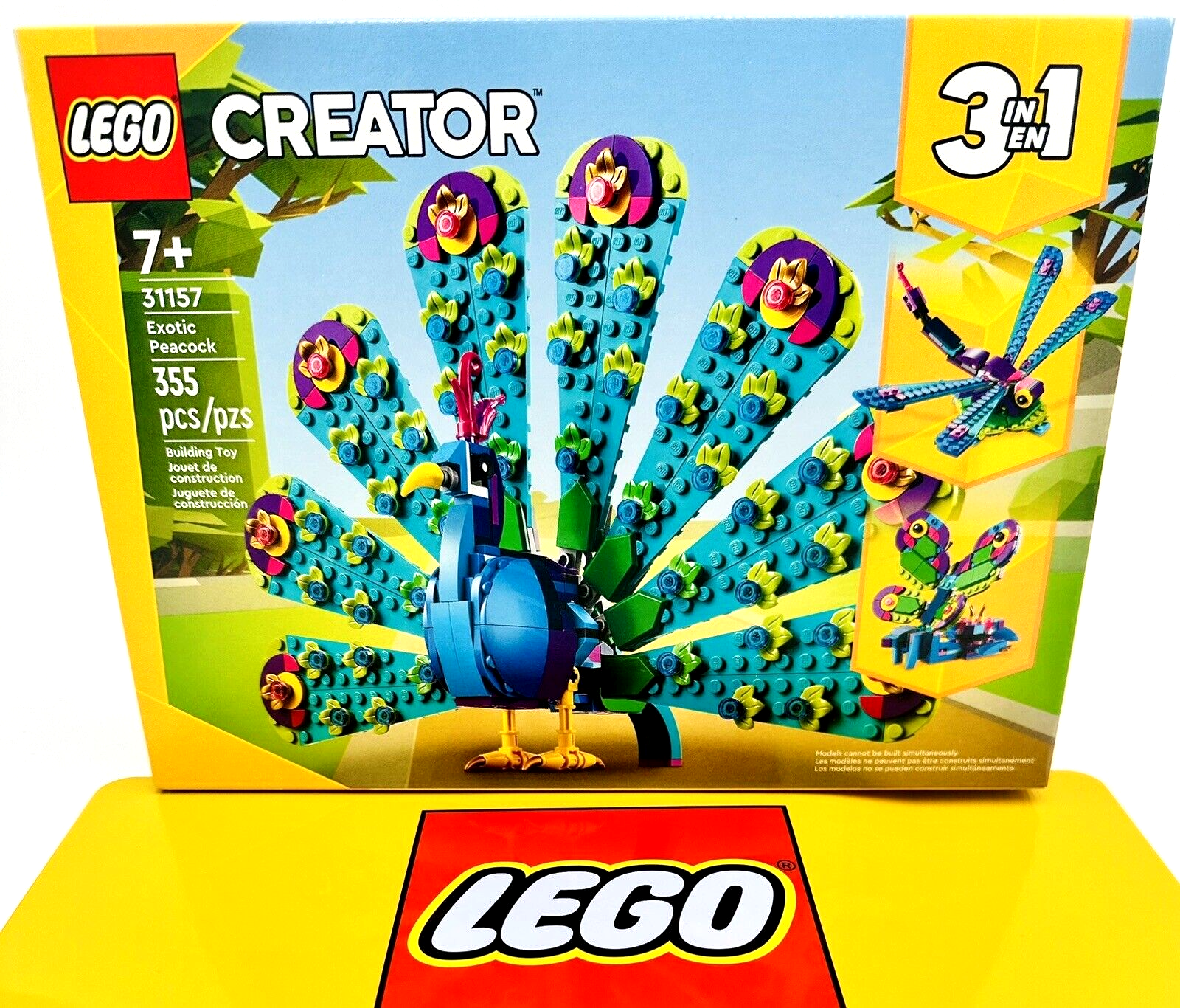 A LEGO 31157 Exotic Peacock Set Parts List