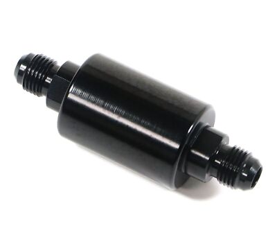 Universal -6AN Inline Fuel Filter High Flow 100 Micron Cleanable AN6 6AN 