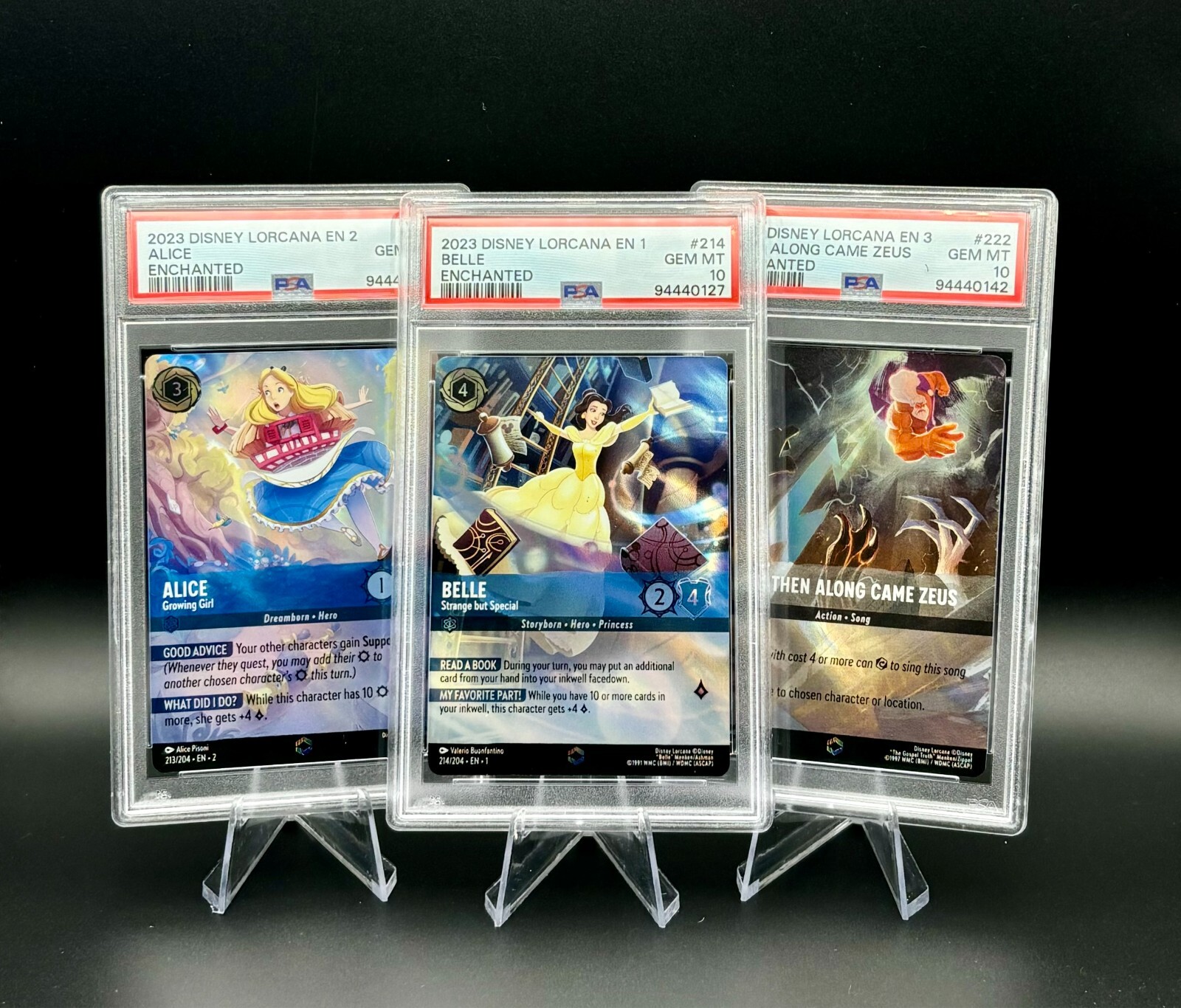 🔍 Disney Lorcana PSA Top Quality Slabs 🔍 Graded Enchanted