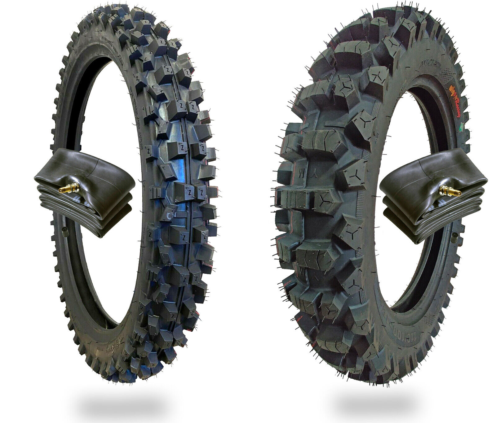 110/100-18 and 80/100-21 Motocross Dirt Bike Tire and Tube