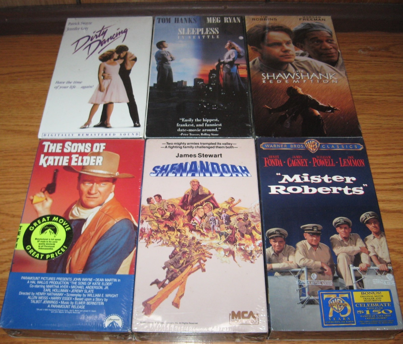 Lot of 16 Sealed VHS Videos misc family fun classics marvel western jim carrey