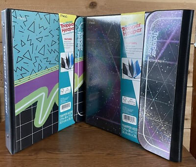 Lot x 2 Mead Original Trapper Keeper Binder 2021 Edition 3 Prong NO Folders NEW