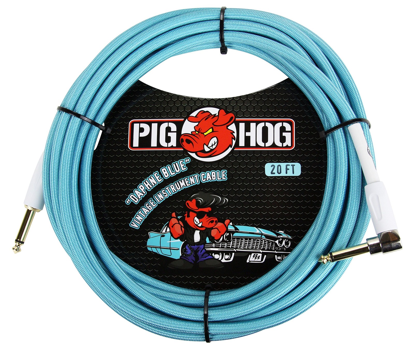 Pig Hog PCH20DBR Right-Angle 1/4