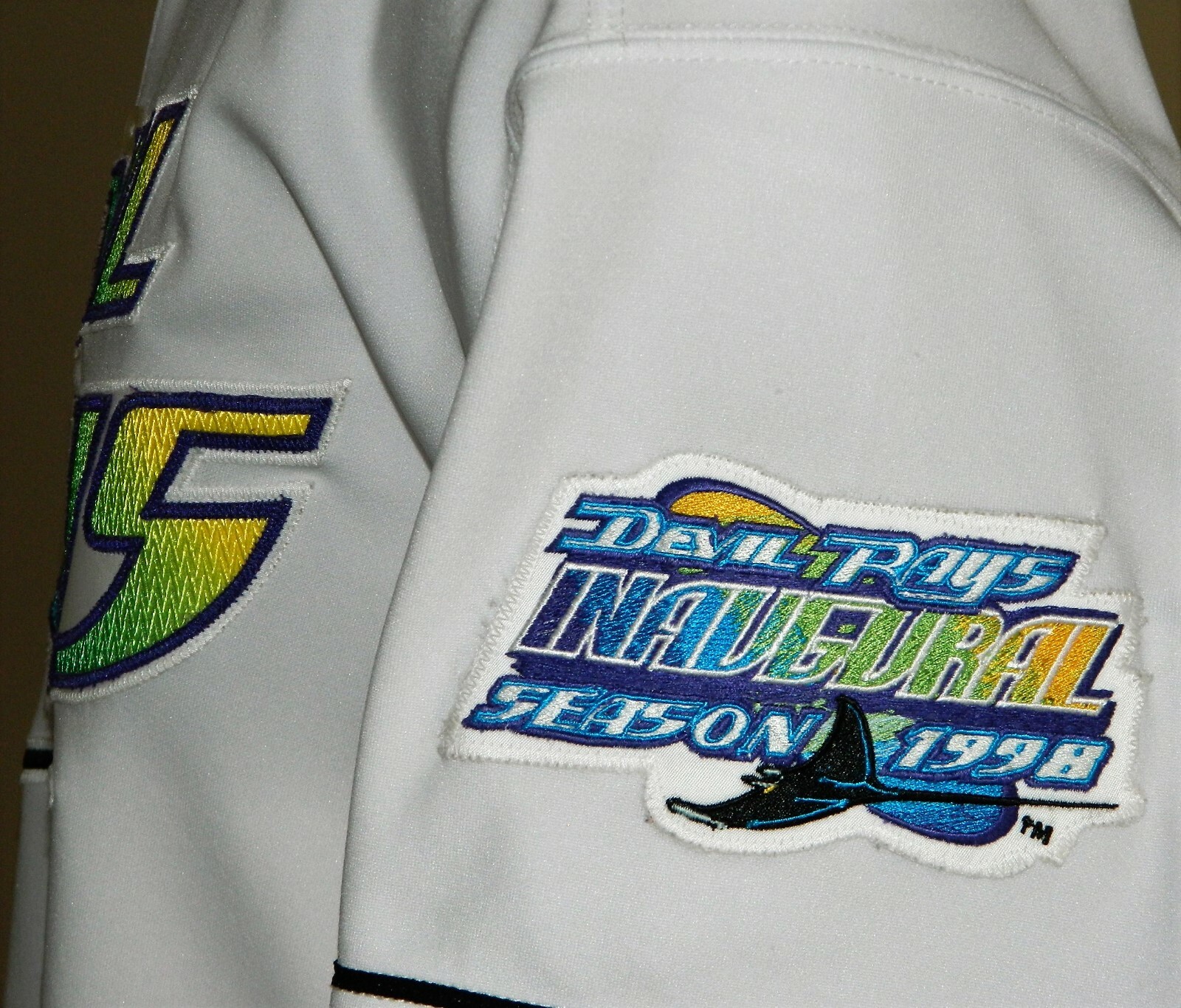 1998 Paul Sorrento Game Worn Tampa Bay Devil Rays Home Inaugural Jersey #44