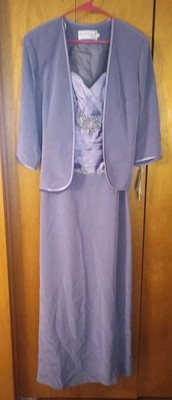 Montage by Mon Cheri Dress Jacket Set 18 New Mother of Bride Beaded Formal 