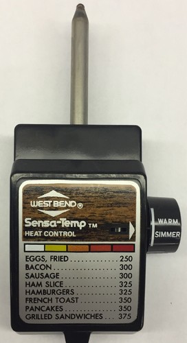 West Bend Sensa Temp Heat Control Probe E78229-HMD2W 1500 Watts