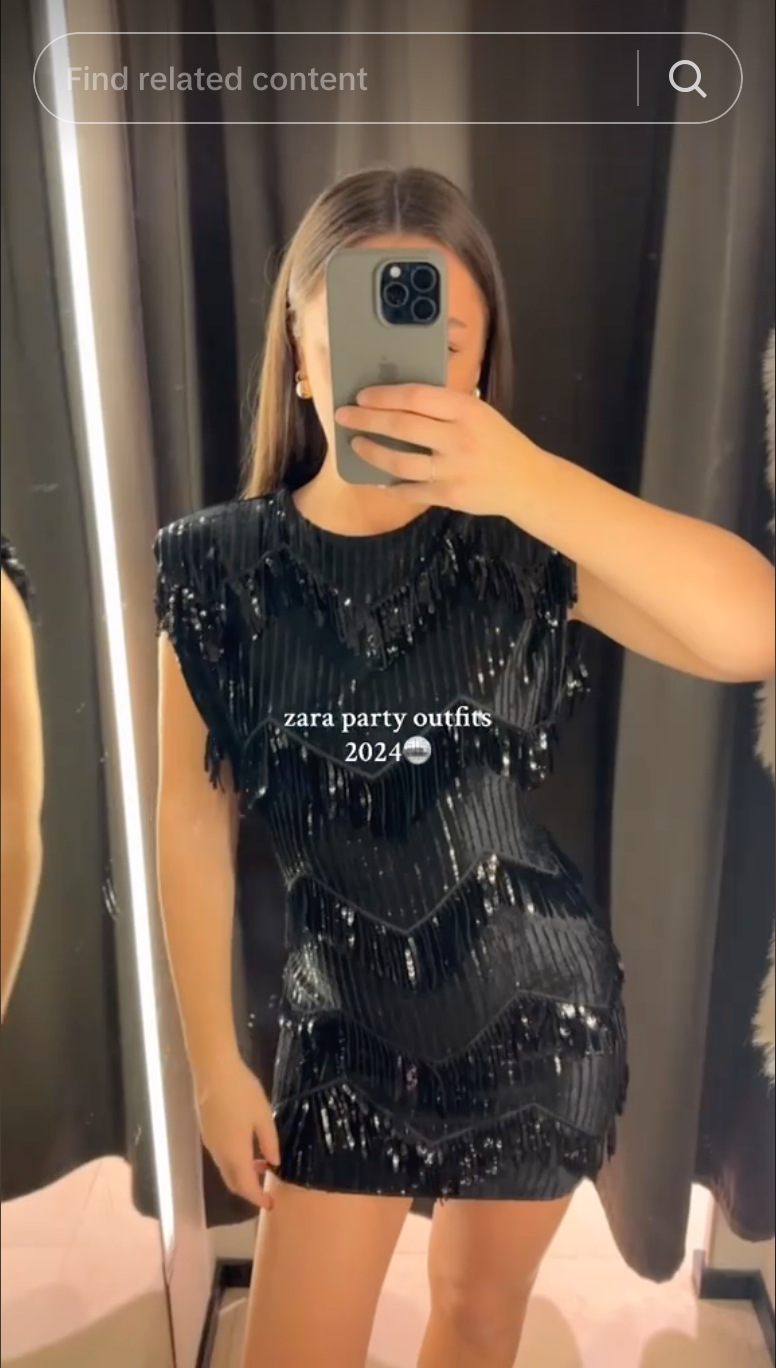 ZARA BNWT VELVET FRINGE AND SEQUIN DRESS ALL SIZES REF ZARA BNWT VELVET FRINGE AND SEQUIN DRESS ALL SIZES REF