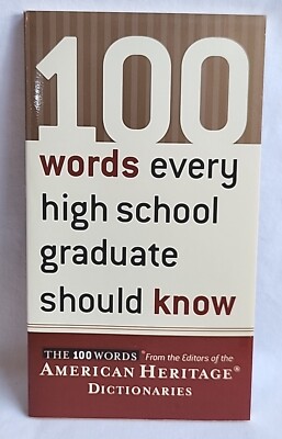 100 Words Every High School Graduat- 9780618374120, Dictionaries, paperback, new