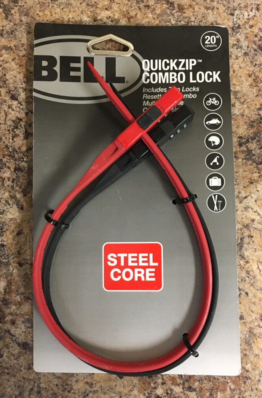 Bell Sports 7120736 QuickZip Combo Lock 2-Pk | eBay