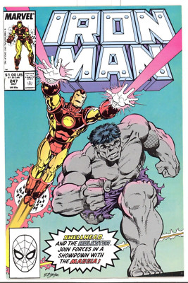 Iron Man #247 Near Mint/Mint (9.8) 1989 a Marvel Comics featuring the Hulk!