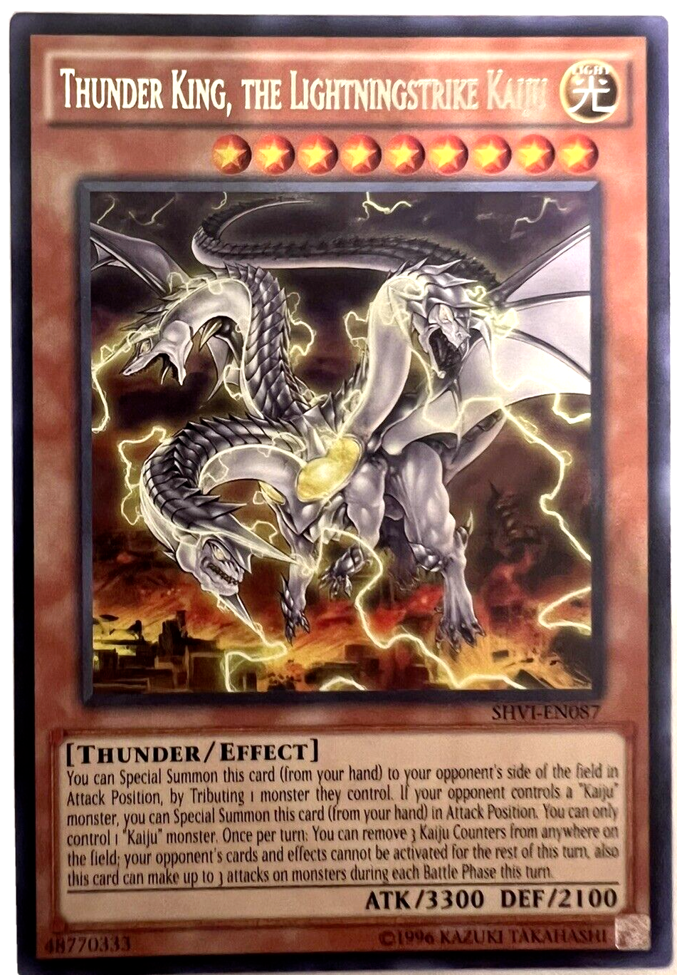 Yu-Gi-Oh! Thunder King, Lightningstrike Kaiju – Rare Near