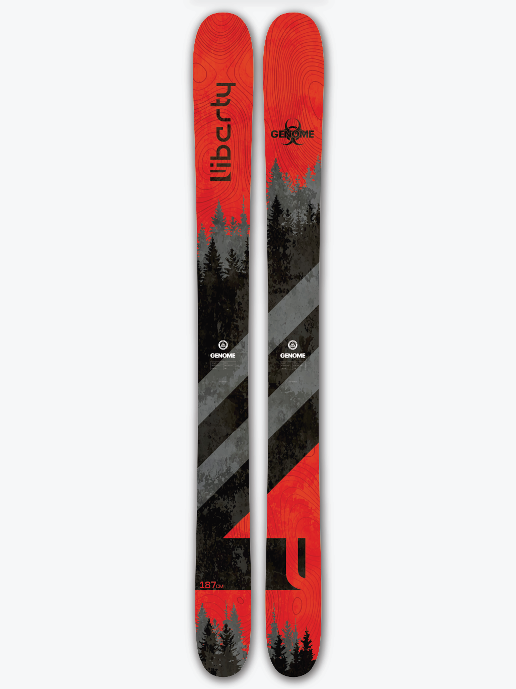 BRAND NEW! 2024 LIBERTY GENOME SKIS 194cm w/TYROLIA ATTACK2