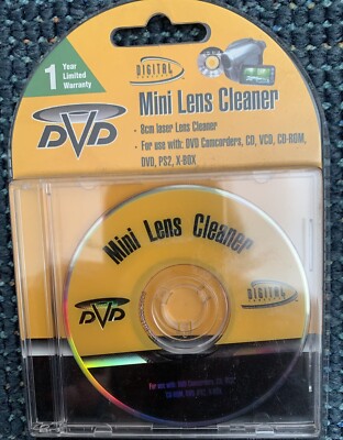 DVD Mini Lens Cleaner Digital Concepts. For DVD Players Camcorders